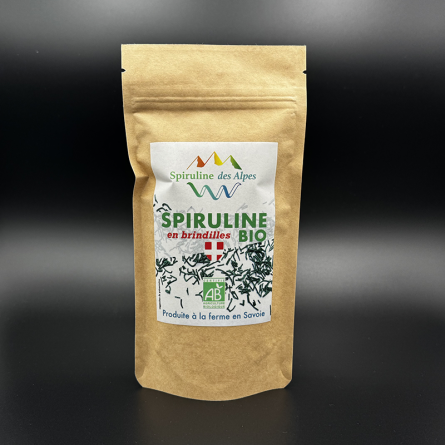 Sachet de 70gr de spiruline bio en brindilles