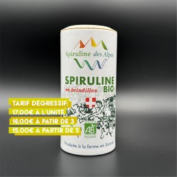Boite de spiruline bio en brindilles, 100gr