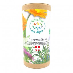 L'aromatique, mélange de spiruline bio en brindilles et de plantes aromatiques