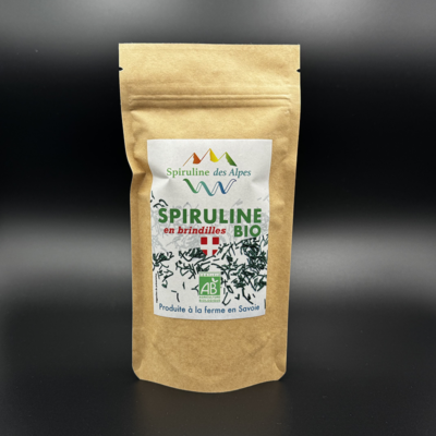 Sachet de 70 gr de spiruline BIO en brindilles